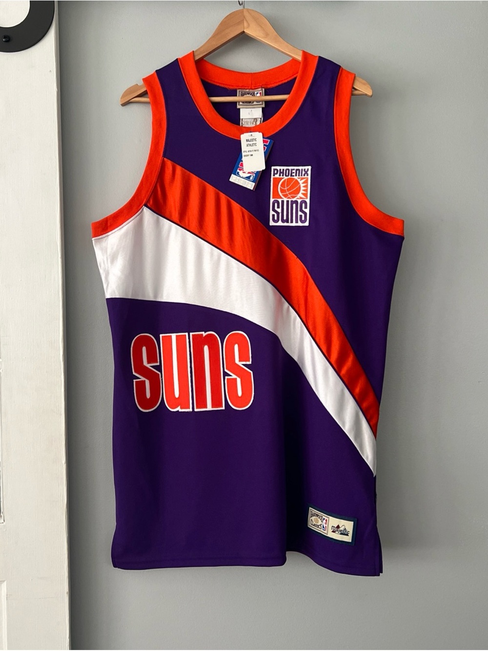 VTG Phoenix Suns Hardwood Classics Collection Jersey Majestic Old Logo #68